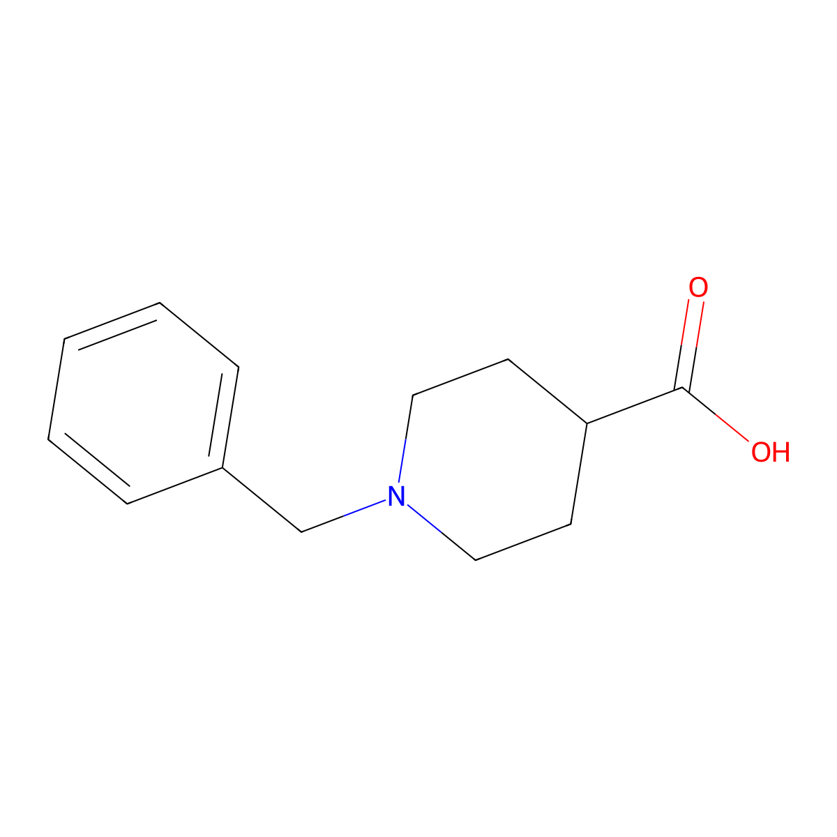 1-Benzylpiperidine-4-carboxylic acid molecular structure, CAS 10315-07-8
