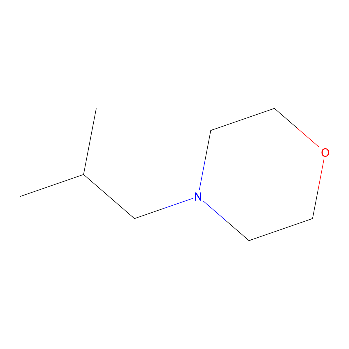4-Isobutylmorpholine molecular structure, CAS 10315-98-7