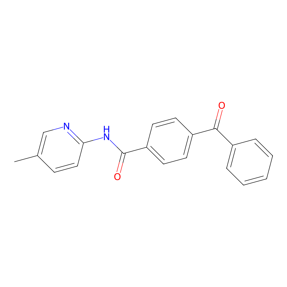 4-benzoyl-N-(5-methylpyridin-2-yl)benzamide molecular structure, CAS 1031508-68-5