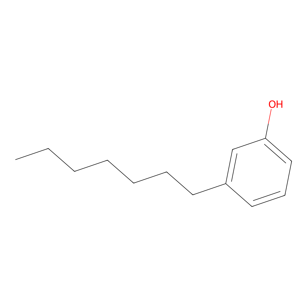 Phenol, 3-heptyl- molecular structure, CAS 103151-49-1