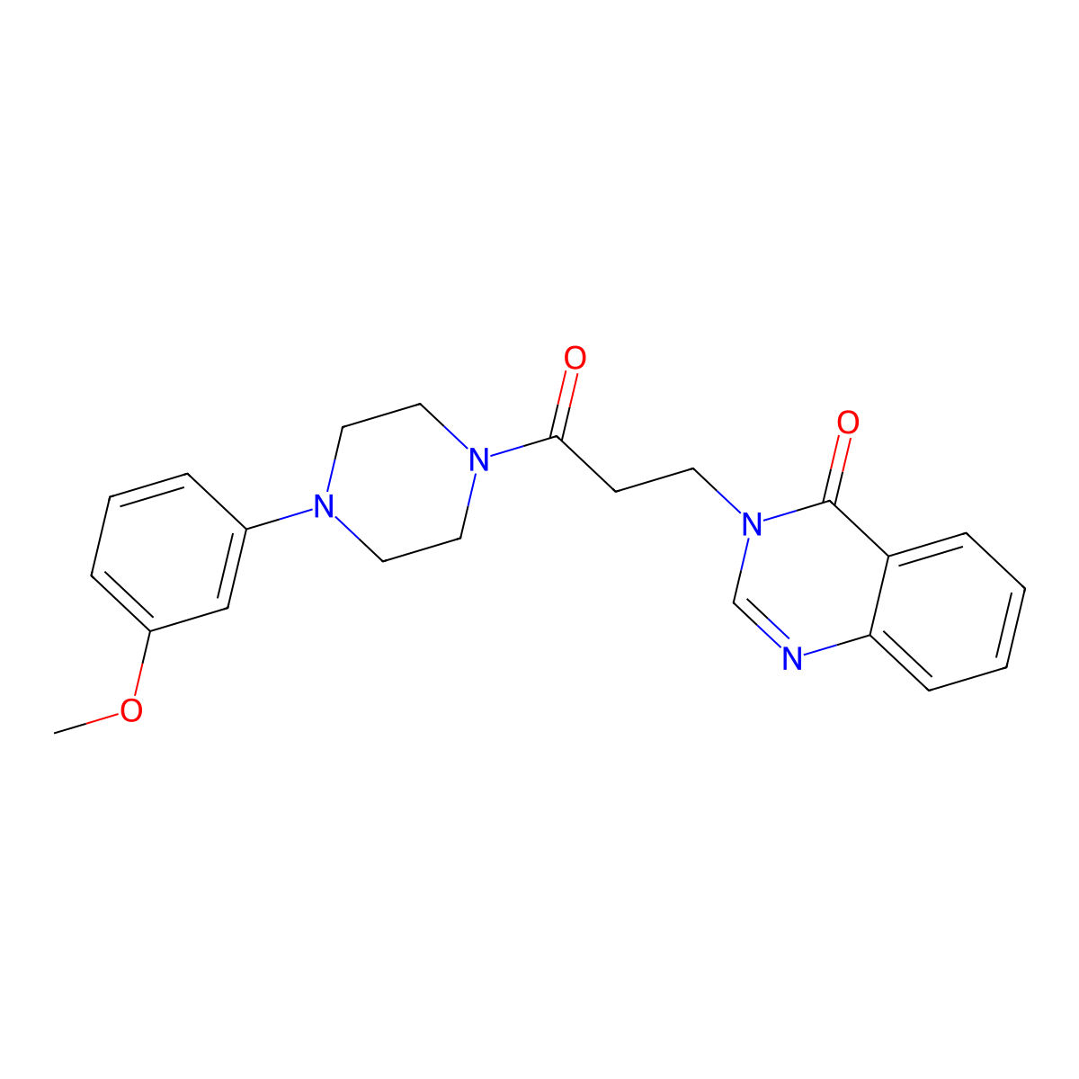 3-{3-[4-(3-methoxyphenyl)piperazin-1-yl]-3-oxopropyl}quinazolin-4(3H)-one molecular structure, CAS 1031540-37-0