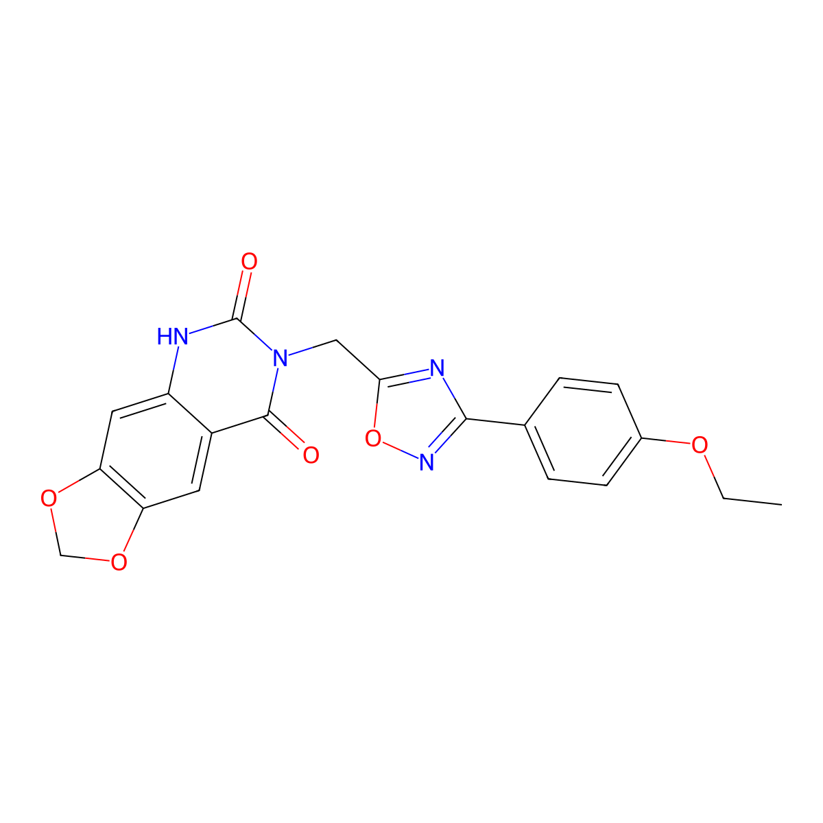 7-{[3-(4-ethoxyphenyl)-1,2,4-oxadiazol-5-yl]methyl}-2H,5H,6H,7H,8H-[1,3]dioxolo[4,5-g]quinazoline-6,8-dione molecular structure, CAS 1031543-63-1