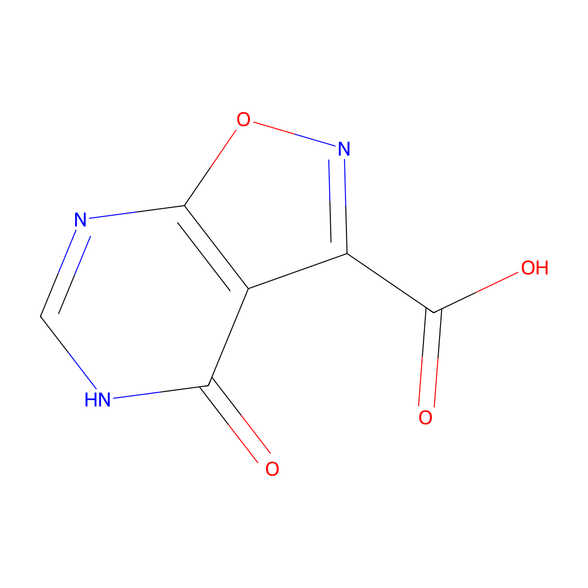 4-Oxo-4,5-dihydroisoxazolo[5,4-d]pyrimidine-3-carboxylic acid molecular structure, CAS 1031555-77-7