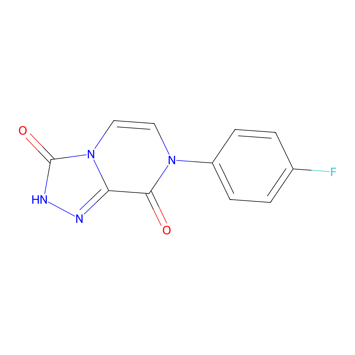 7-(4-fluorophenyl)-2H,3H,7H,8H-[1,2,4]triazolo[4,3-a]pyrazine-3,8-dione molecular structure, CAS 1031557-58-0