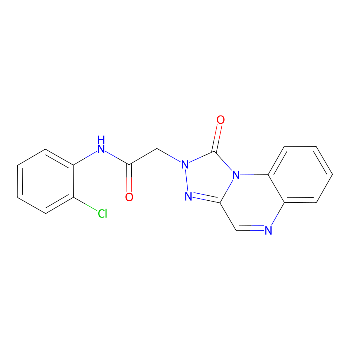 N-(2-chlorophenyl)-2-(1-oxo-[1,2,4]triazolo[4,3-a]quinoxalin-2(1H)-yl)acetamide molecular structure, CAS 1031559-14-4