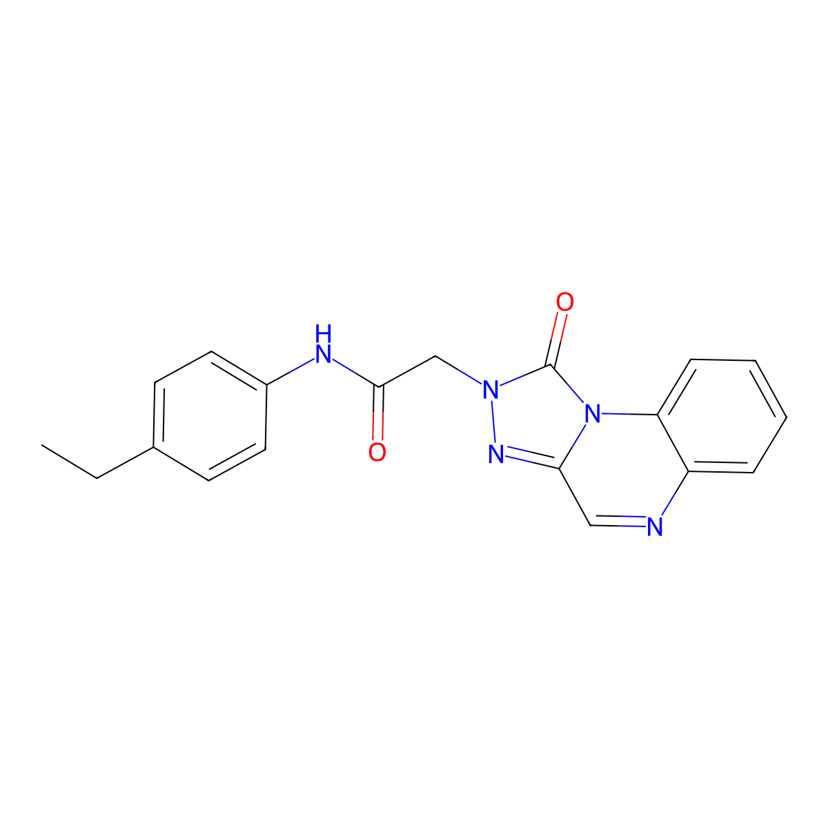 N-(4-ethylphenyl)-2-(1-oxo-[1,2,4]triazolo[4,3-a]quinoxalin-2(1H)-yl)acetamide molecular structure, CAS 1031559-17-7