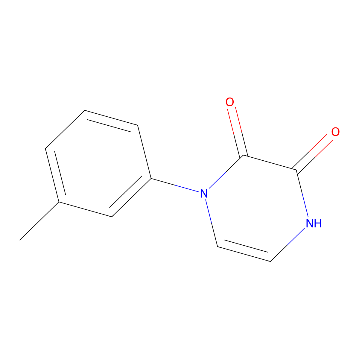 1-m-Tolyl-1,4-dihydro-pyrazine-2,3-dione molecular structure, CAS 1031577-74-8