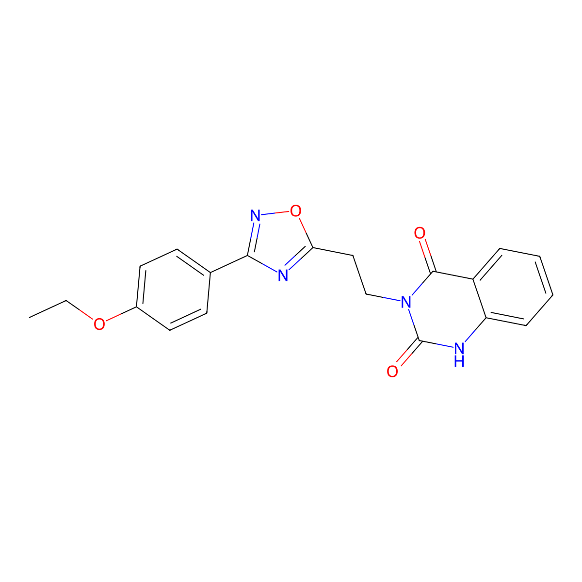3-{2-[3-(4-Ethoxyphenyl)-1,2,4-oxadiazol-5-yl]ethyl}-1,2,3,4-tetrahydroquinazoline-2,4-dione molecular structure, CAS 1031578-86-5