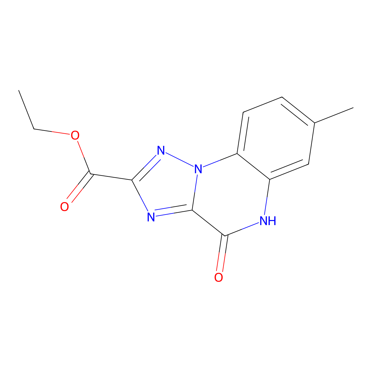 ethyl 7-methyl-4-oxo-5H-[1,2,4]triazolo[1,5-a]quinoxaline-2-carboxylate molecular structure, CAS 1031595-97-7
