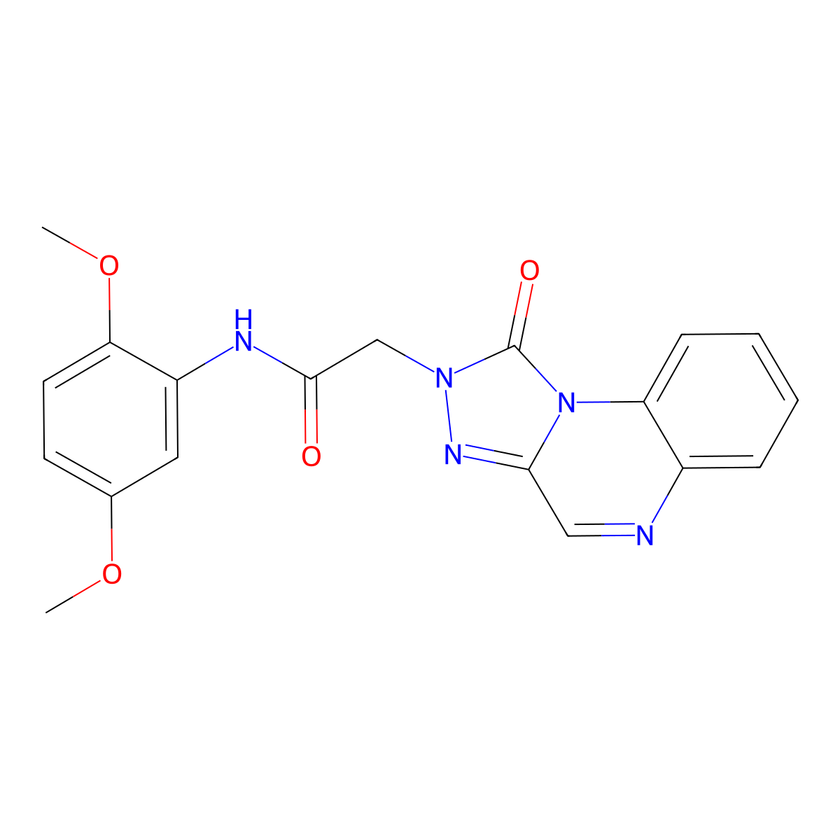 N-(2,5-dimethoxyphenyl)-2-(1-oxo-[1,2,4]triazolo[4,3-a]quinoxalin-2(1H)-yl)acetamide molecular structure, CAS 1031599-39-9