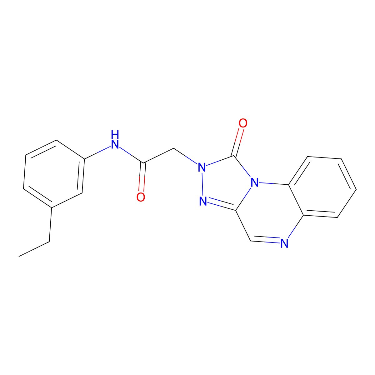 N-(3-ethylphenyl)-2-(1-oxo-[1,2,4]triazolo[4,3-a]quinoxalin-2(1H)-yl)acetamide molecular structure, CAS 1031599-42-4