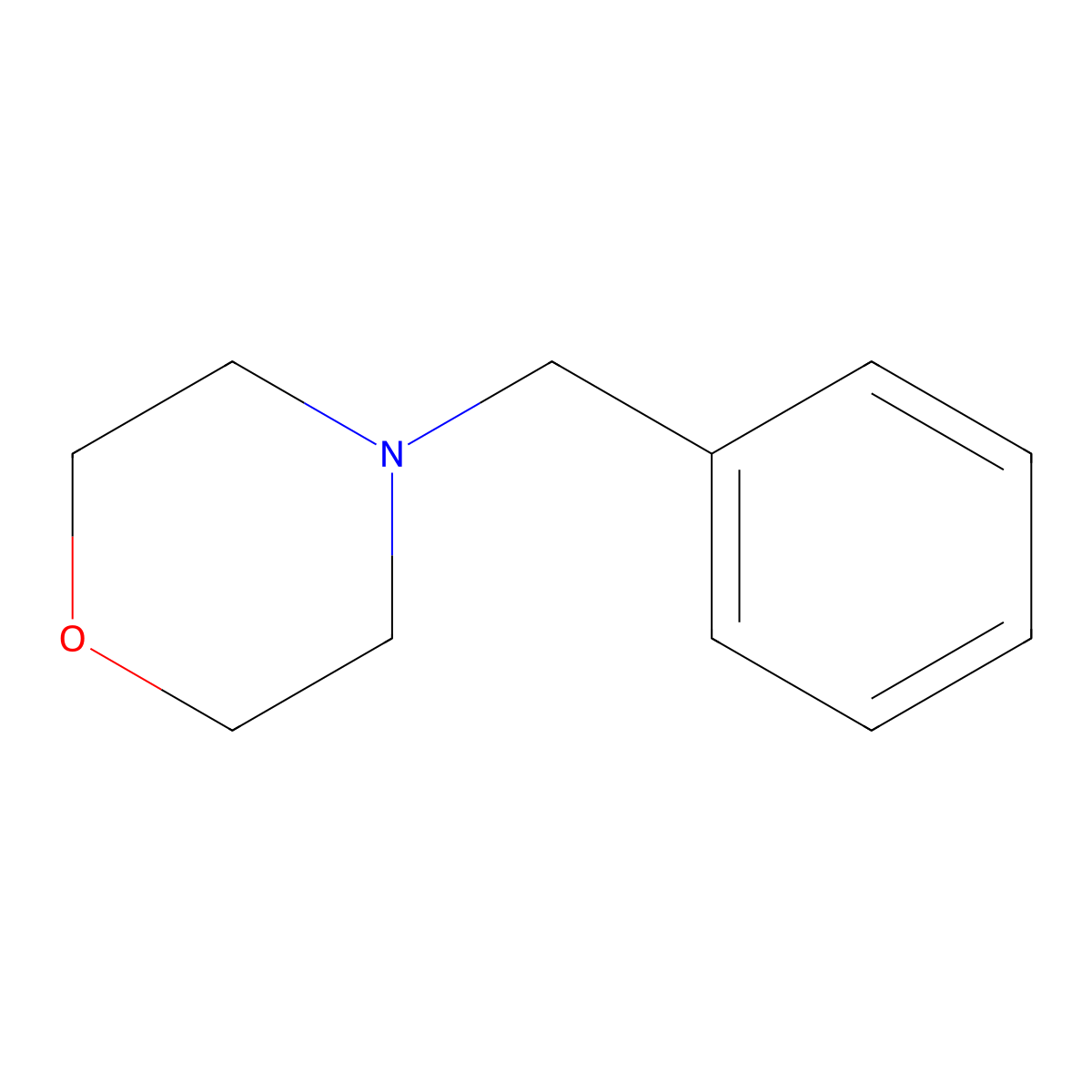 4-Benzylmorpholine molecular structure, CAS 10316-00-4
