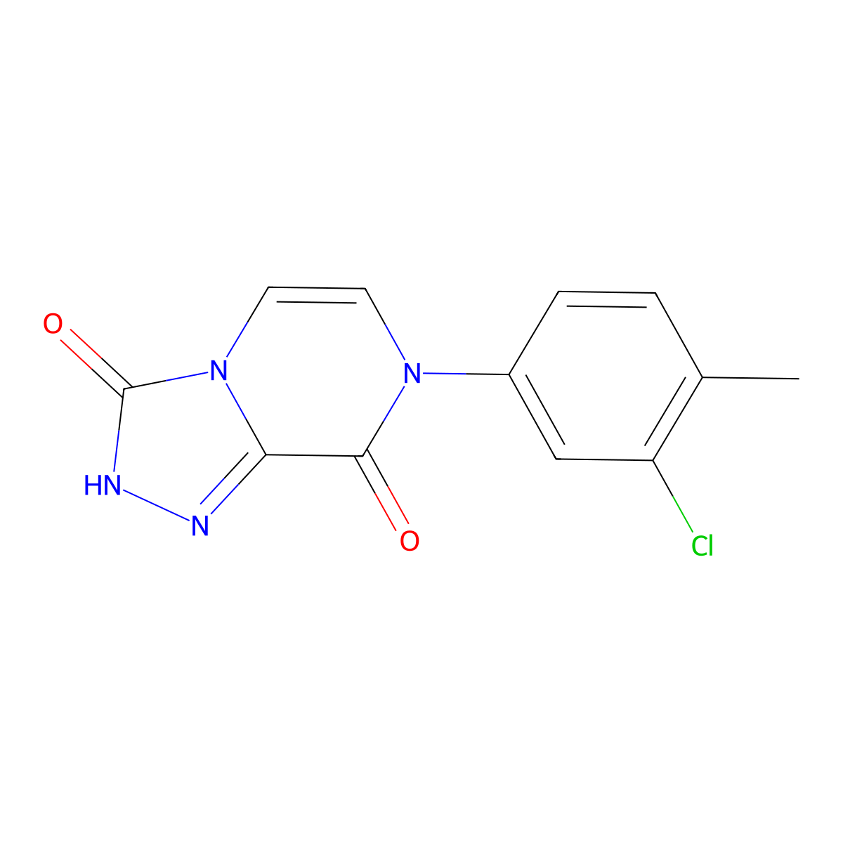 7-(3-chloro-4-methylphenyl)-2H,3H,7H,8H-[1,2,4]triazolo[4,3-a]pyrazine-3,8-dione molecular structure, CAS 1031605-90-9