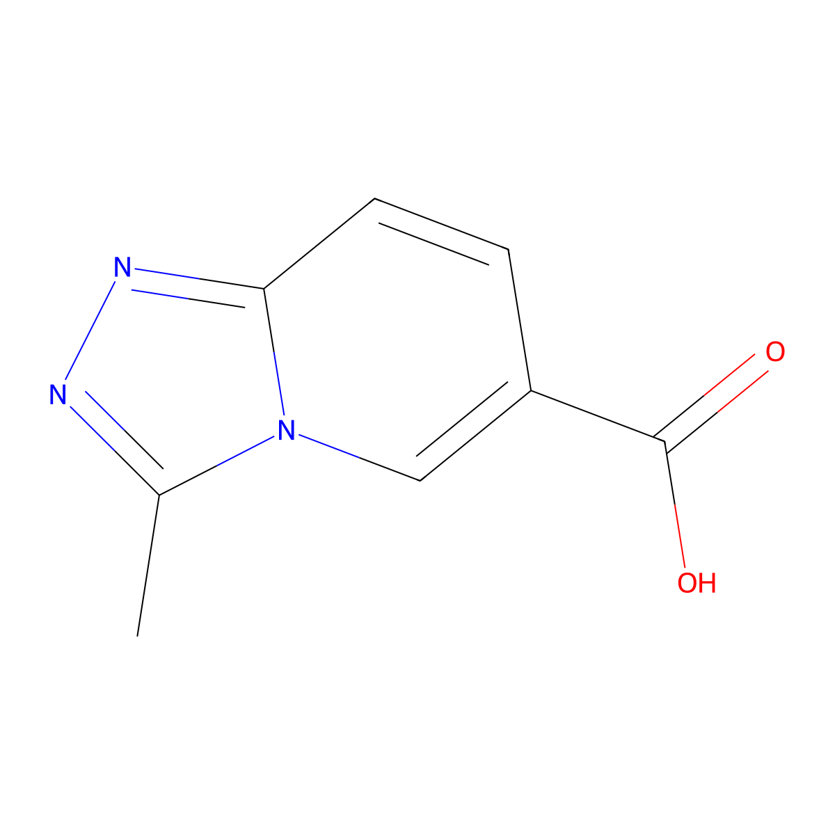 3-Methyl-[1,2,4]triazolo[4,3-a]pyridine-6-carboxylic acid molecular structure, CAS 1031619-88-1