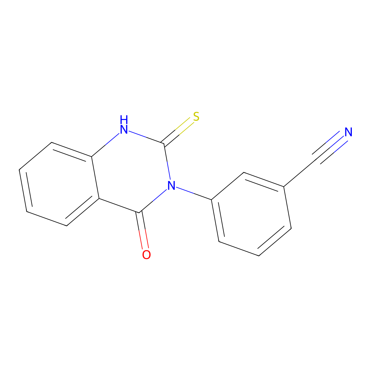 3-(4-Oxo-2-sulfanylidene-1,2,3,4-tetrahydroquinazolin-3-yl)benzonitrile molecular structure, CAS 1031660-55-5