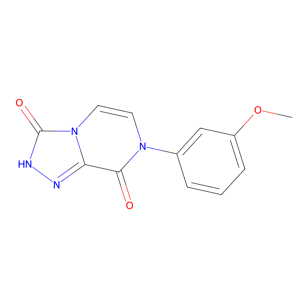 7-(3-methoxyphenyl)-2H,3H,7H,8H-[1,2,4]triazolo[4,3-a]pyrazine-3,8-dione molecular structure, CAS 1031669-23-4