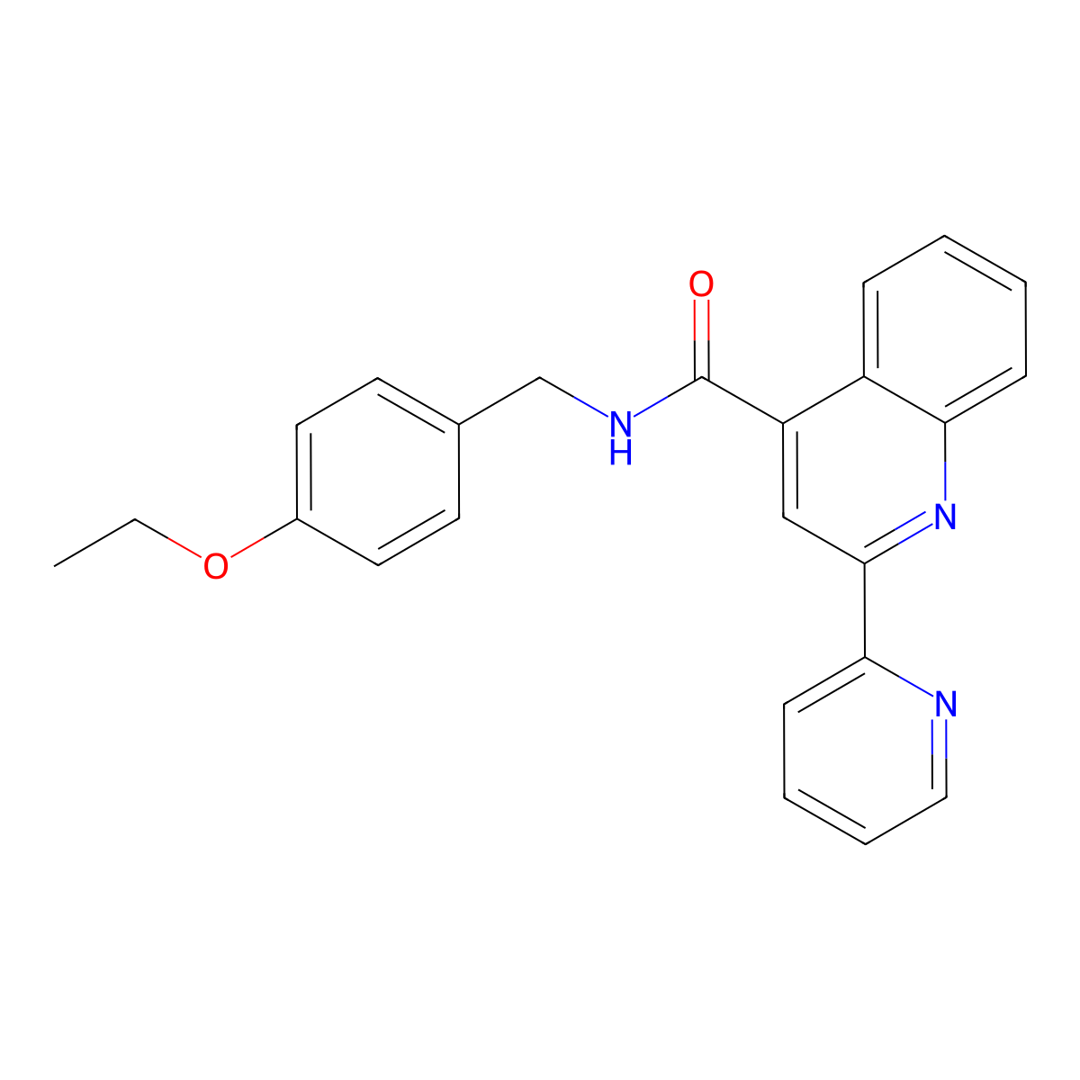 N-[(4-Ethoxyphenyl)methyl]-2-(pyridin-2-YL)quinoline-4-carboxamide molecular structure, CAS 1031680-19-9