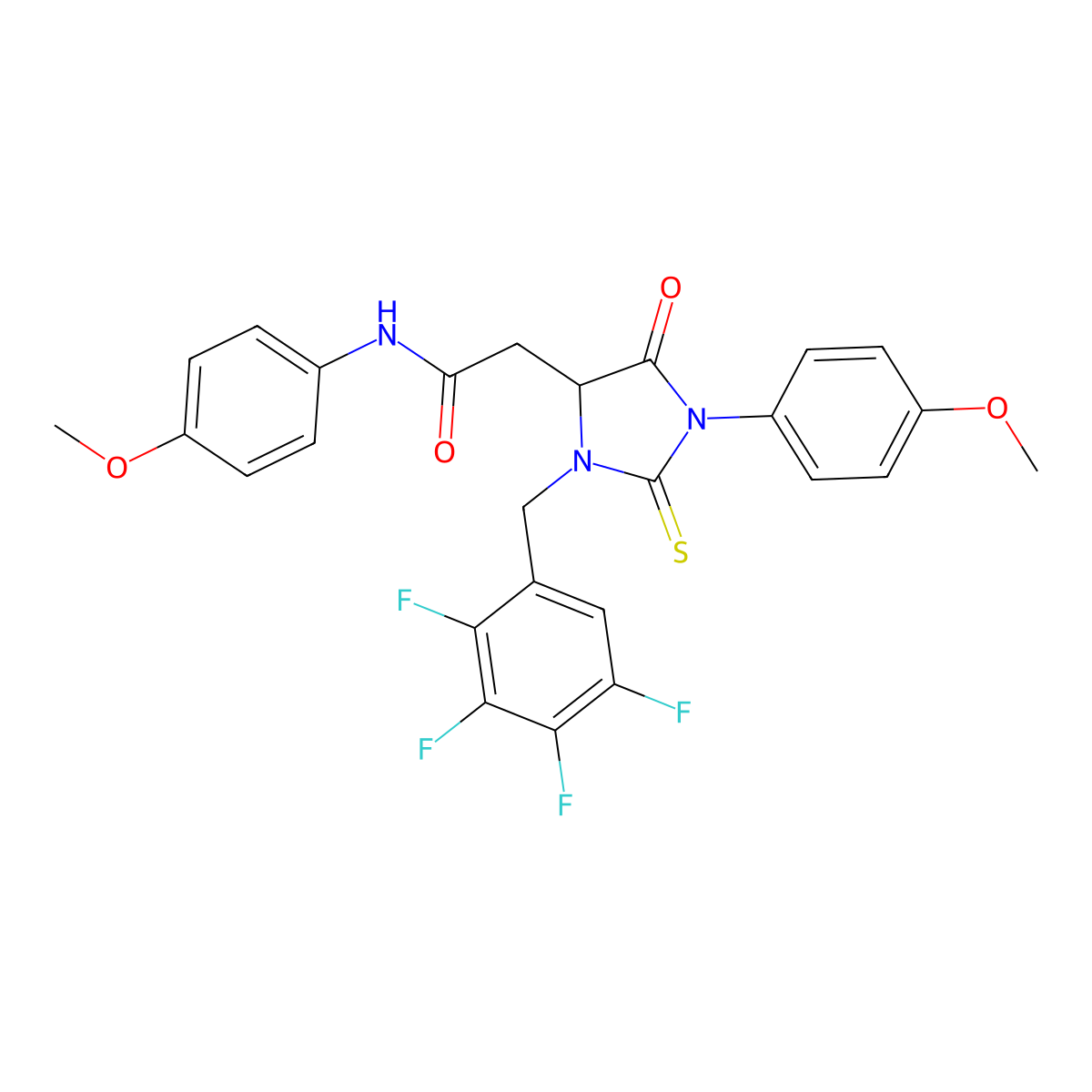 C26H21F4N3O4S molecular structure, CAS 1031748-71-6