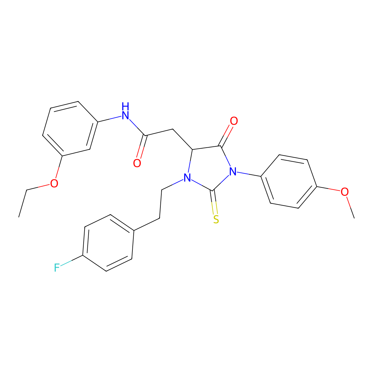 C28H28FN3O4S molecular structure, CAS 1031764-95-0