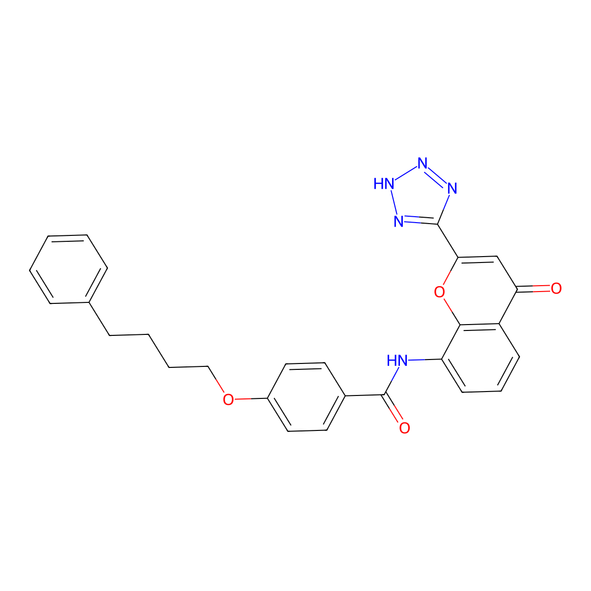 Pranlukast molecular structure, CAS 103177-37-3