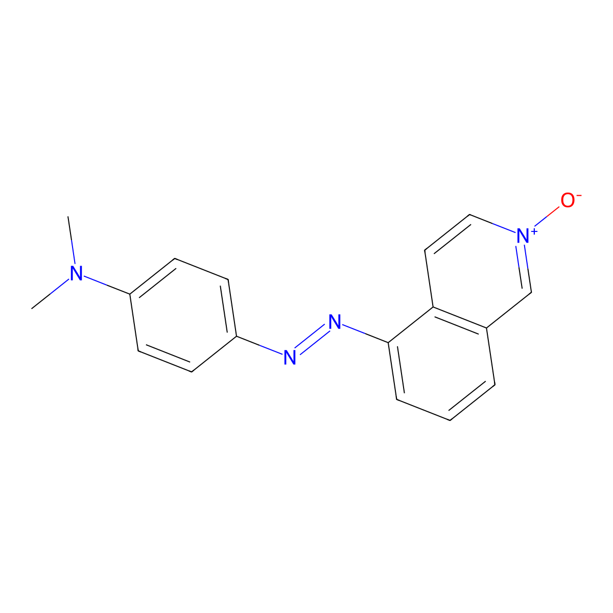 5-((p-(Dimethylamino)phenyl)azo)isoquinoline 2-oxide molecular structure, CAS 10318-23-7