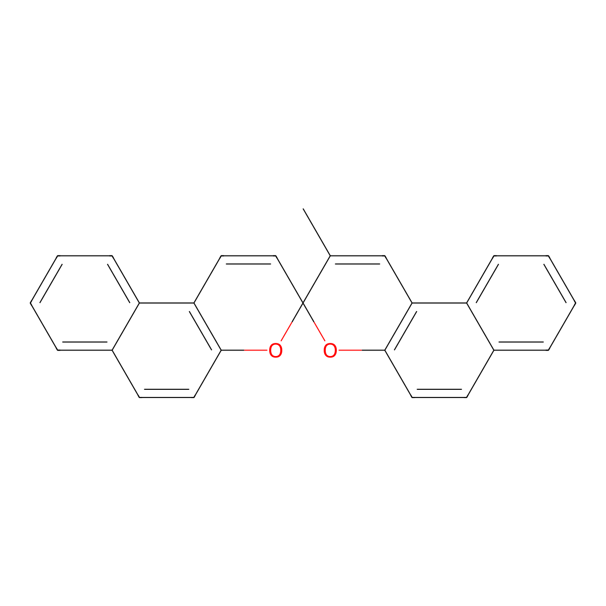 2-Methyl-3,3'-spirobi[3H-naphtho[2,1-b]pyran] molecular structure, CAS 10318-38-4