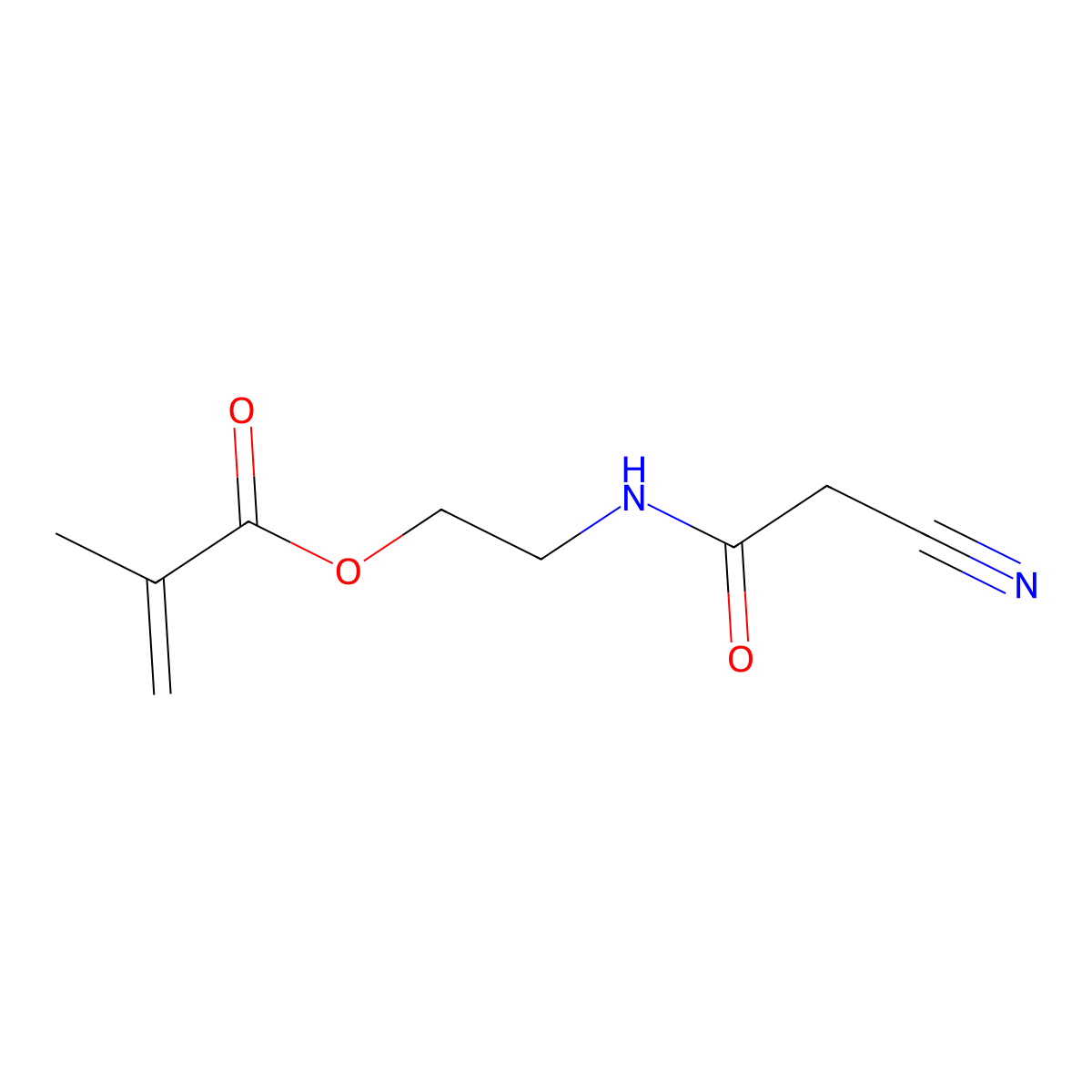 2-(2-Cyanoacetamido)ethyl methacrylate molecular structure, CAS 1031820-10-6
