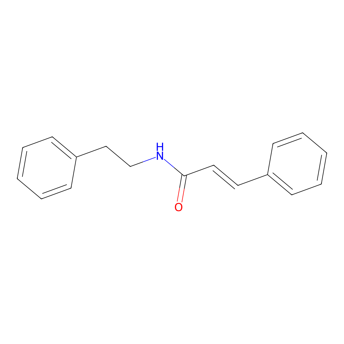 N-Phenethyl-3-phenyl-acrylamide molecular structure, CAS 103188-43-8