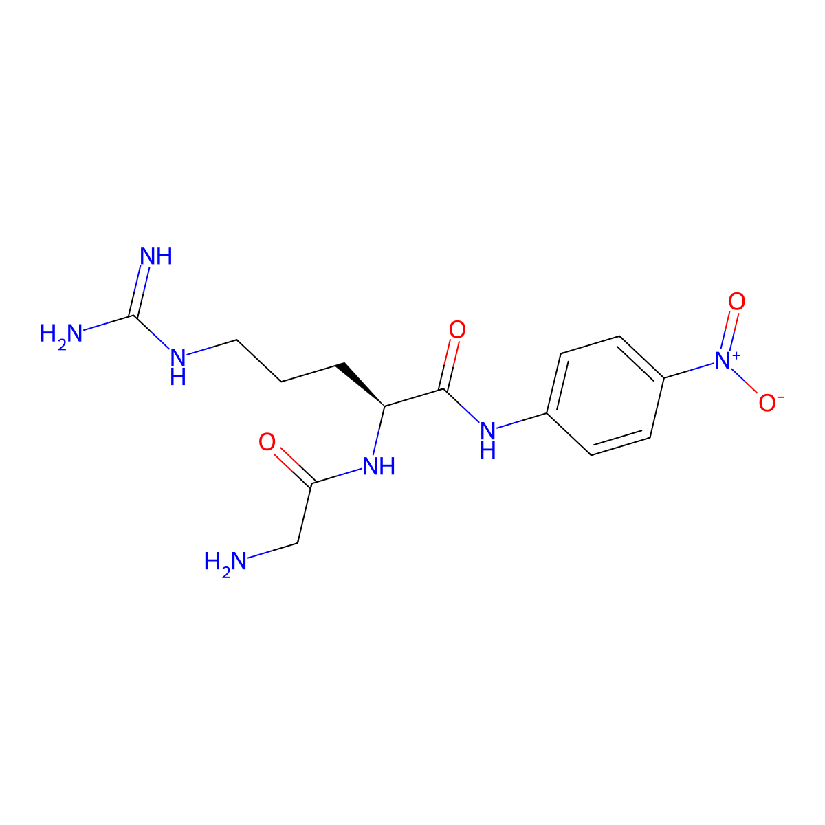 H-Gly-Arg-pNA molecular structure, CAS 103192-40-1
