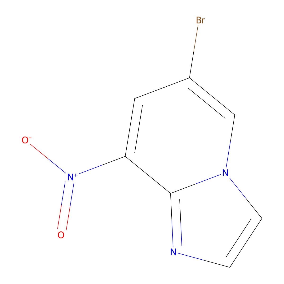 6-Bromo-8-nitroimidazo[1,2-a]pyridine molecular structure, CAS 1031927-16-8