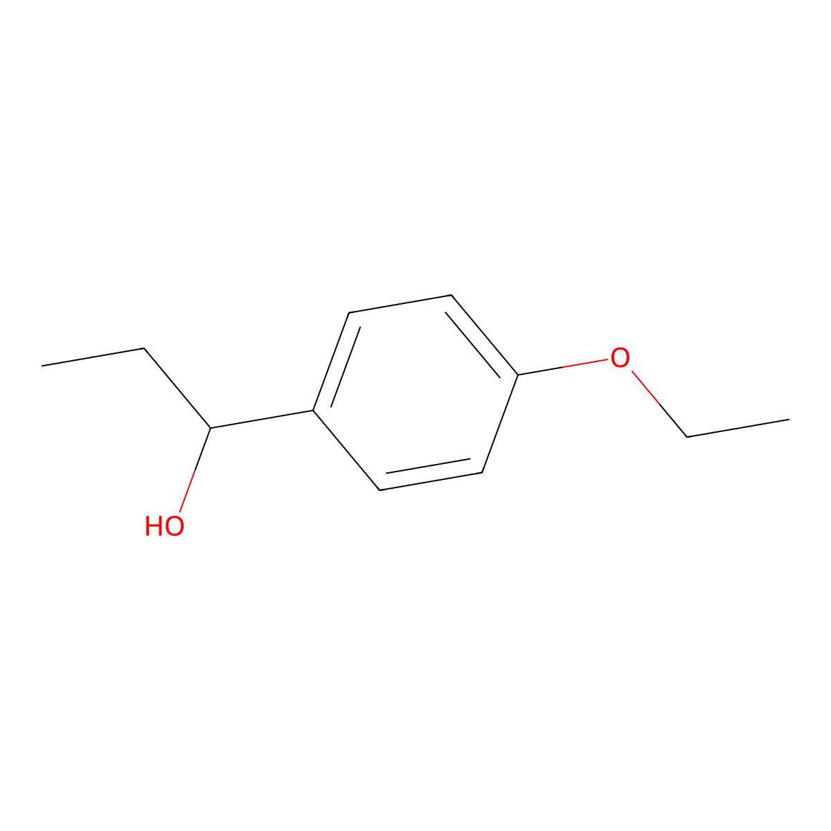 1-(4-Ethoxyphenyl)propan-1-ol molecular structure, CAS 1031927-88-4