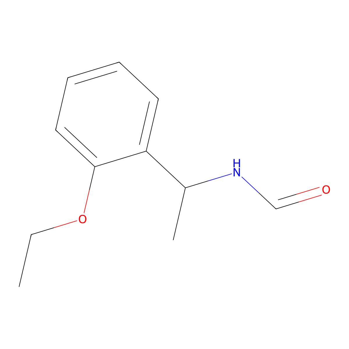 N-[1-(2-ethoxyphenyl)ethyl]formamide molecular structure, CAS 1031927-89-5
