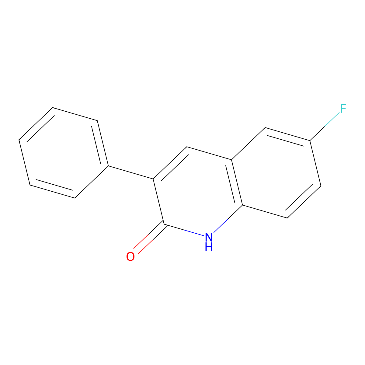 6-Fluoro-3-phenyl-2-quinolinol molecular structure, CAS 1031928-37-6