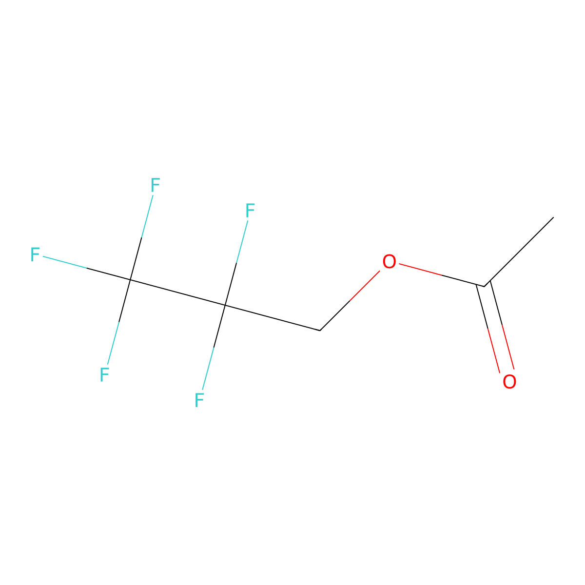 2,2,3,3,3-Pentafluoropropyl acetate molecular structure, CAS 1031928-86-5