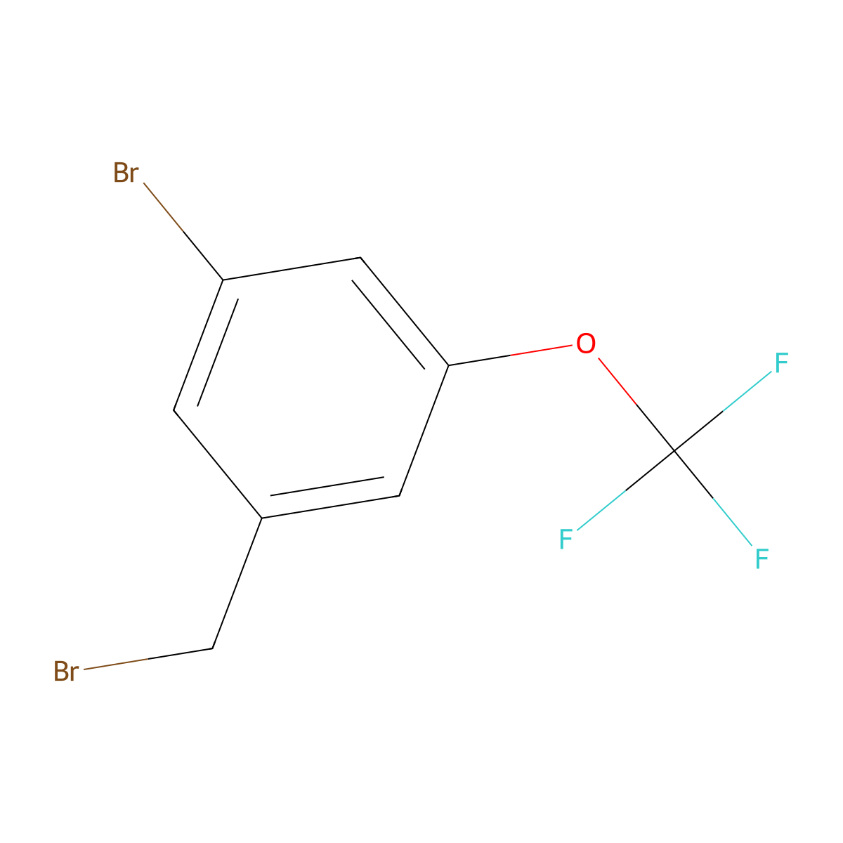 1-Bromo-3-(bromomethyl)-5-(trifluoromethoxy)benzene molecular structure, CAS 1031929-10-8