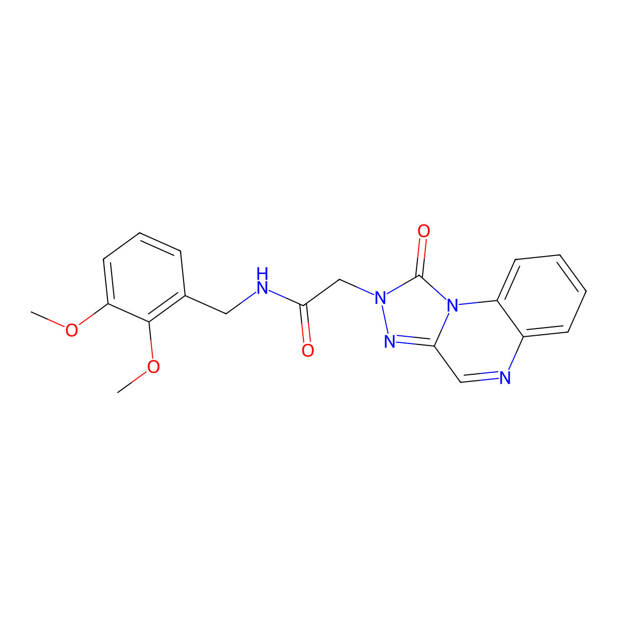 N-(2,3-dimethoxybenzyl)-2-(1-oxo-[1,2,4]triazolo[4,3-a]quinoxalin-2(1H)-yl)acetamide molecular structure, CAS 1031937-33-3
