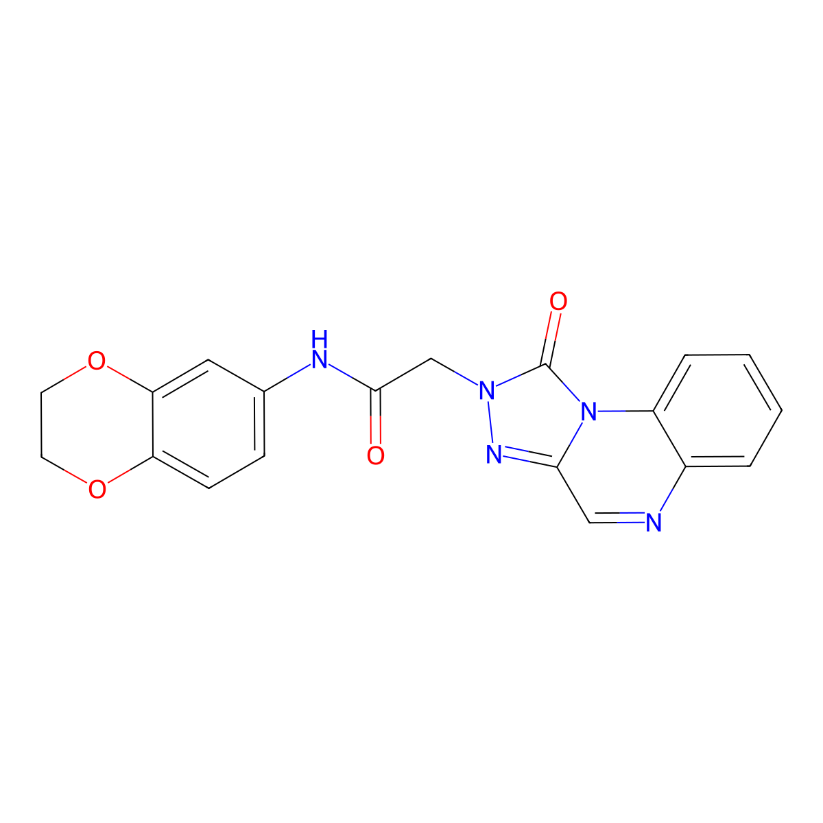 N-(2,3-dihydrobenzo[b][1,4]dioxin-6-yl)-2-(1-oxo-[1,2,4]triazolo[4,3-a]quinoxalin-2(1H)-yl)acetamide molecular structure, CAS 1031937-36-6
