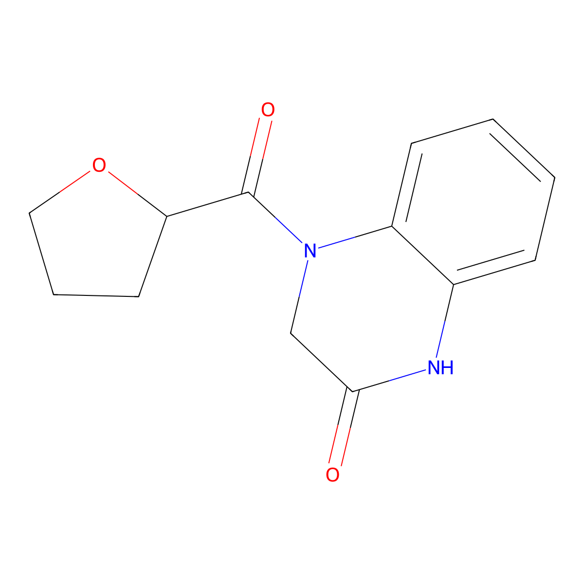 4-(tetrahydrofuran-2-carbonyl)-3,4-dihydroquinoxalin-2(1H)-one molecular structure, CAS 1031945-48-8