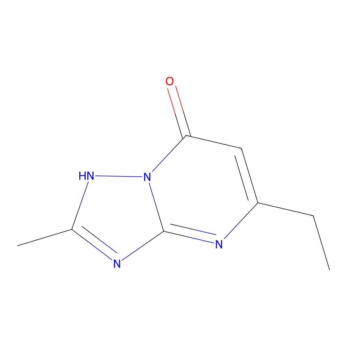 5-Ethyl-2-methyl-[1,2,4]triazolo[1,5-A]pyrimidin-7-OL molecular structure, CAS 1031967-54-0