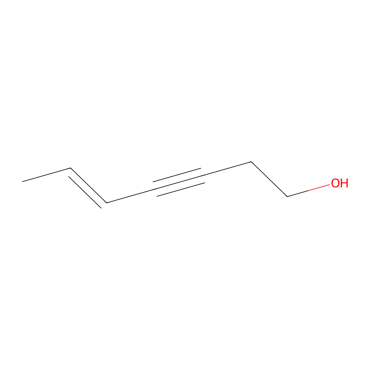 (5E)-hept-5-en-3-yn-1-ol molecular structure, CAS 103197-98-4
