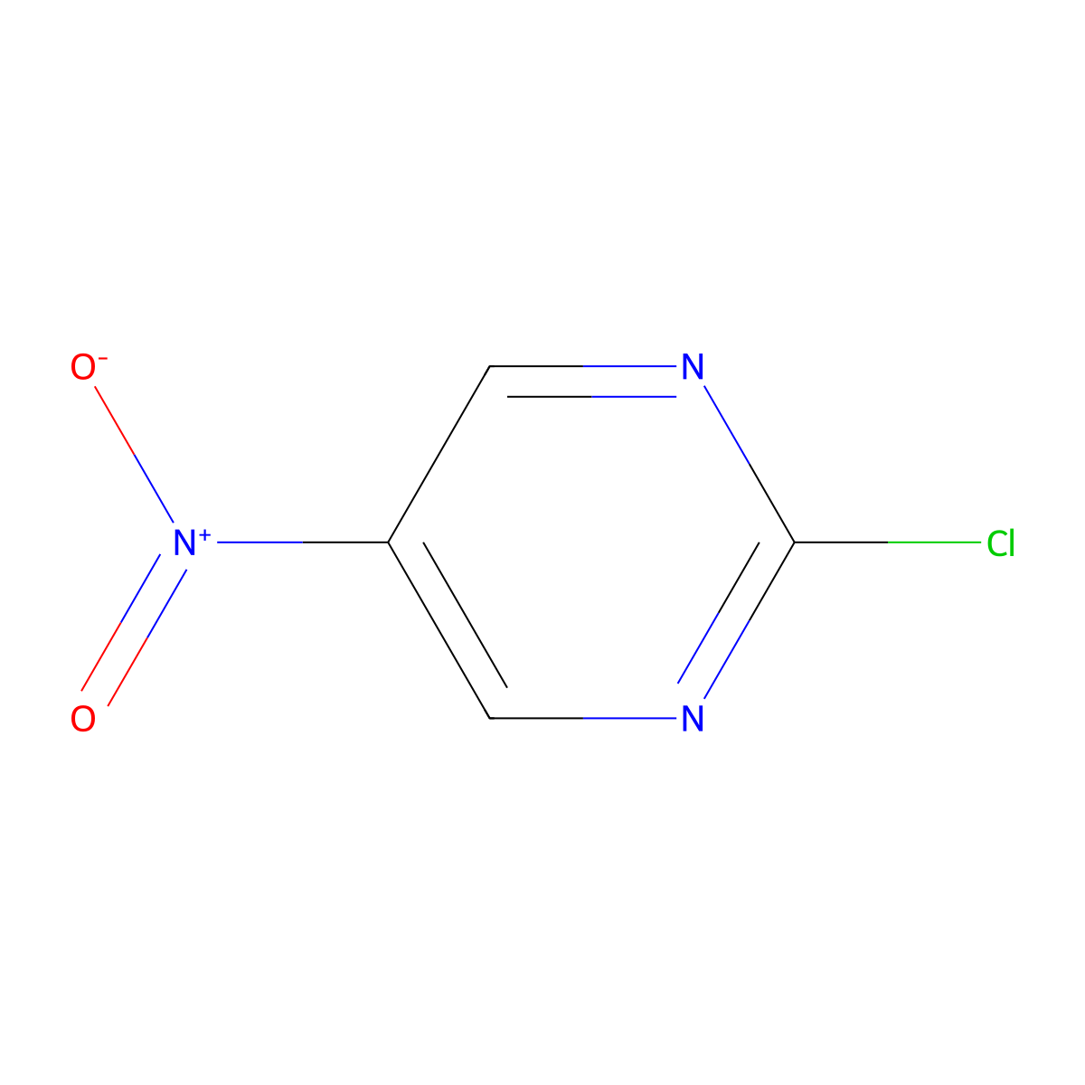 2-Chloro-5-nitropyrimidine molecular structure, CAS 10320-42-0