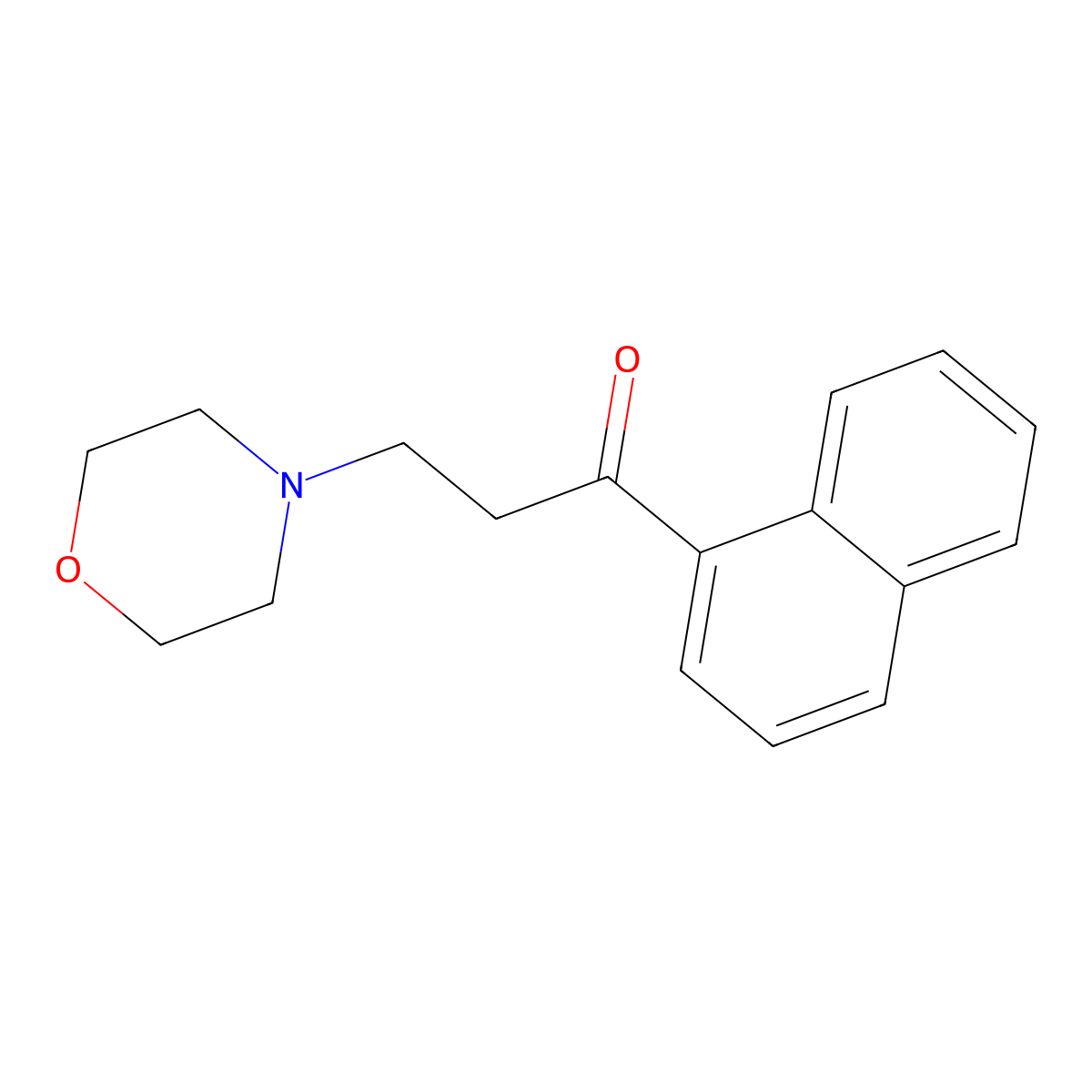 3-(Morpholin-4-yl)-1-(naphthalen-1-yl)propan-1-one molecular structure, CAS 10320-54-4