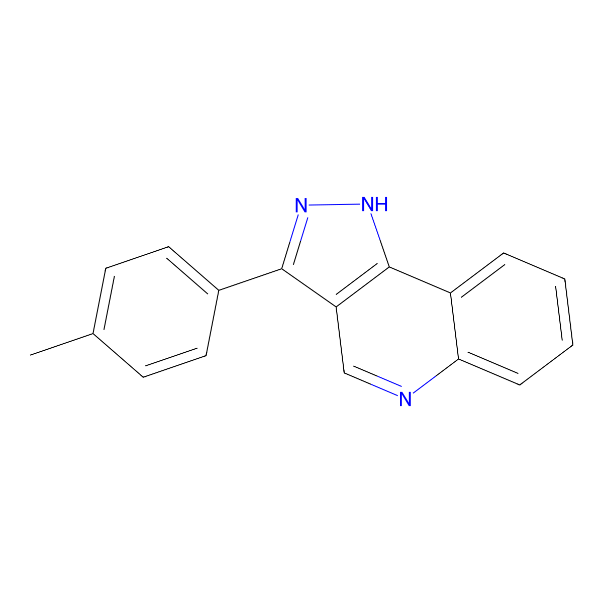 3-(4-methylphenyl)-1H-pyrazolo[4,3-c]quinoline molecular structure, CAS 1032002-06-4