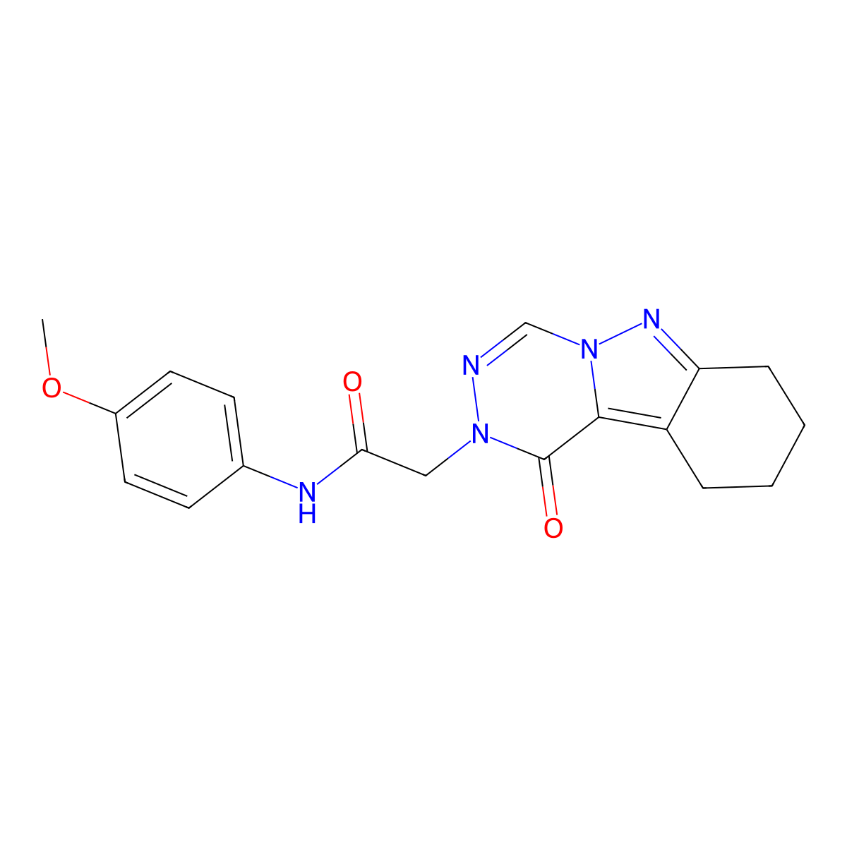 N-(4-methoxyphenyl)-2-(1-oxo-7,8,9,10-tetrahydro-[1,2,4]triazino[4,5-b]indazol-2(1H)-yl)acetamide molecular structure, CAS 1032006-22-6