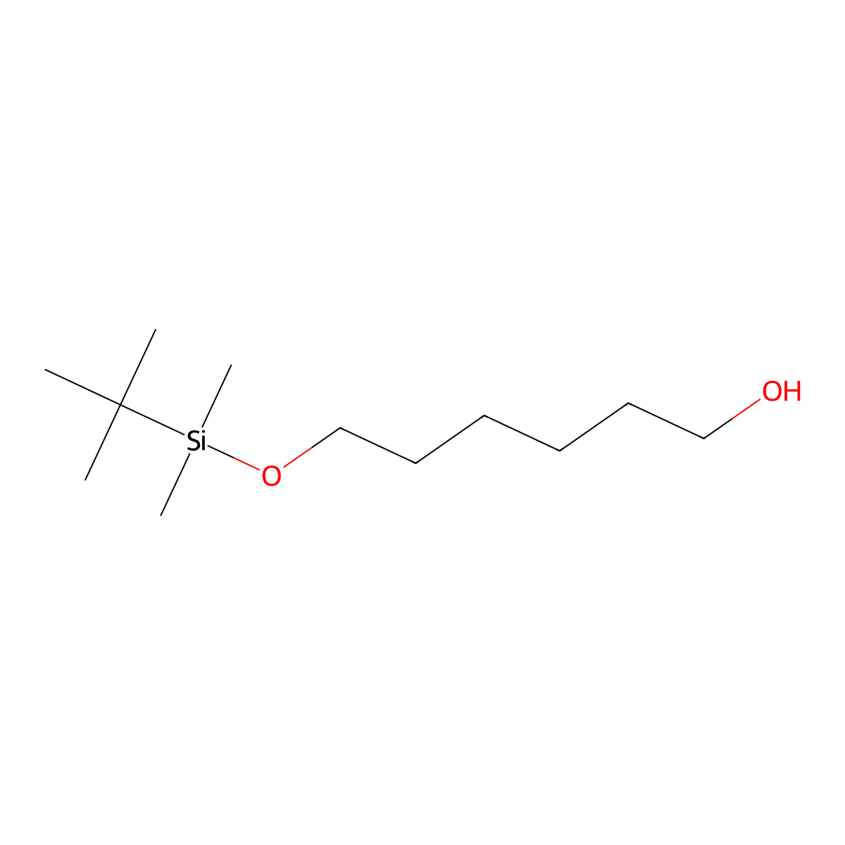 1-Hexanol, 6-[[(1,1-dimethylethyl)dimethylsilyl]oxy]- molecular structure, CAS 103202-59-1