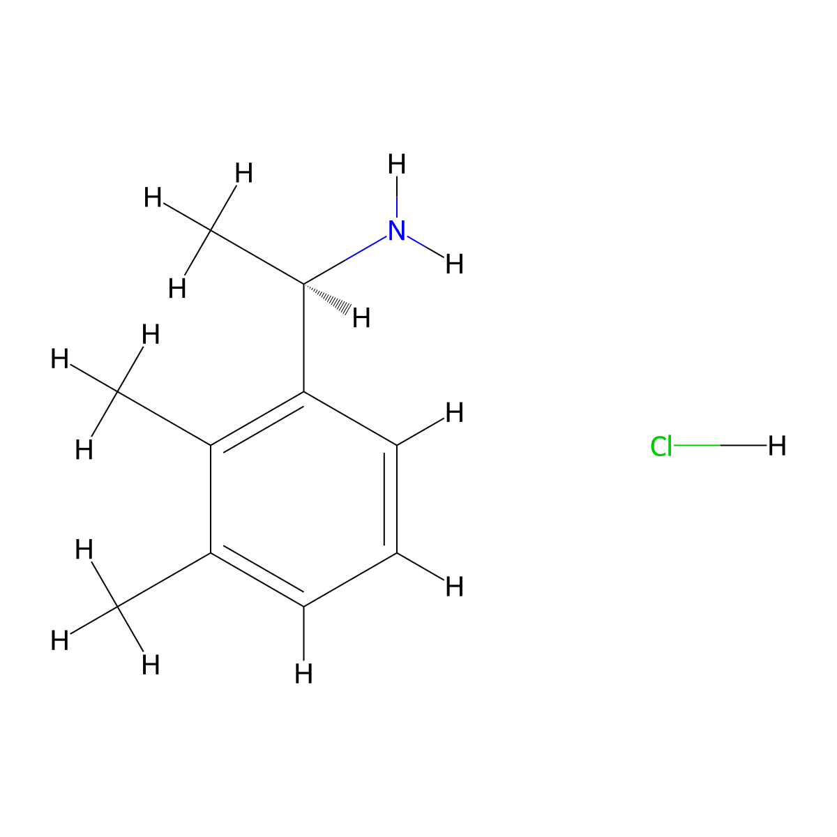 (R)-1-(2,3-Dimethylphenyl)ethanamine hydrochloride molecular structure, CAS 1032036-48-8