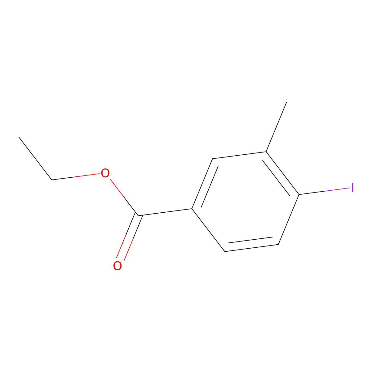 Ethyl 4-iodo-3-methylbenzoate molecular structure, CAS 103204-07-5