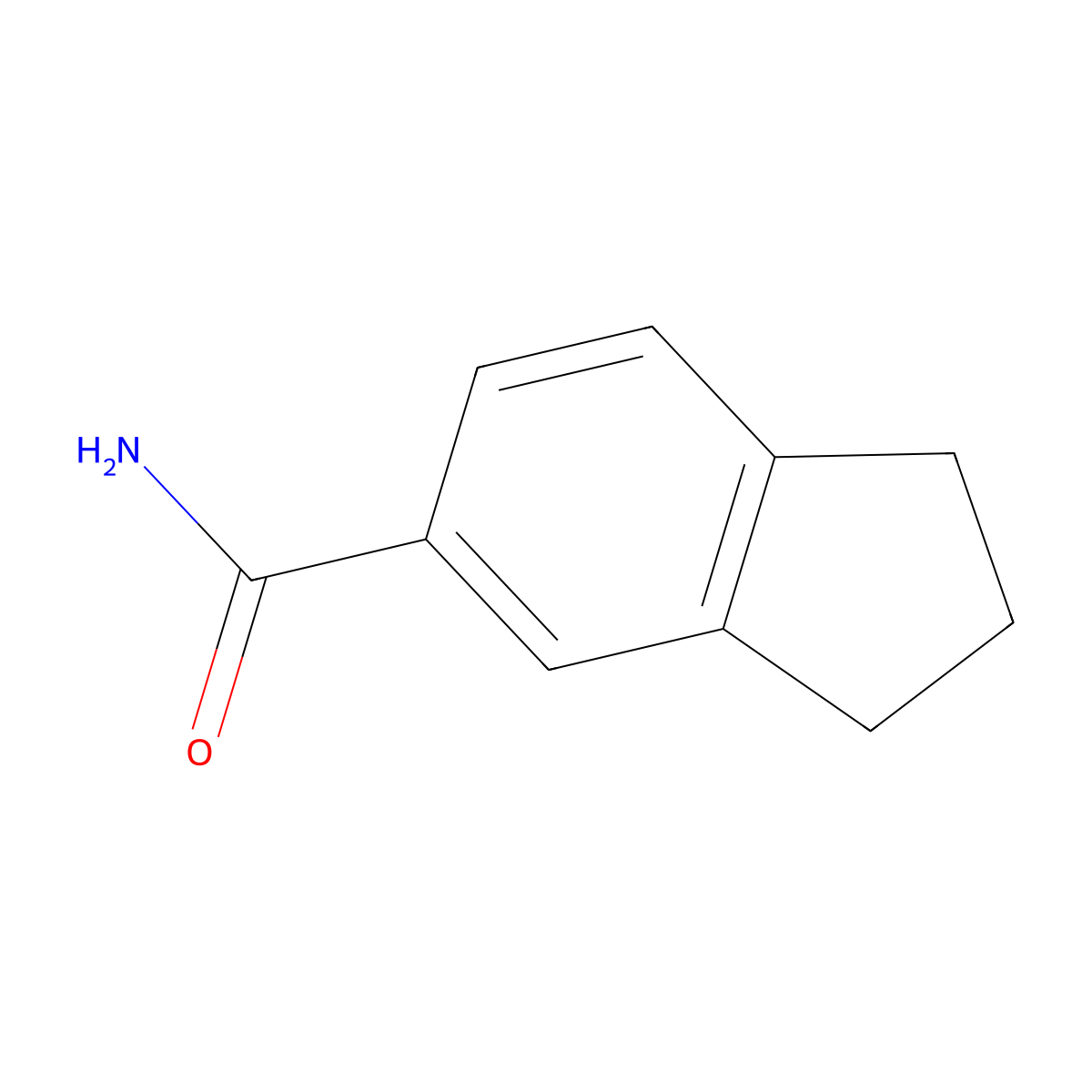 2,3-dihydro-1H-indene-5-carboxamide molecular structure, CAS 103204-17-7