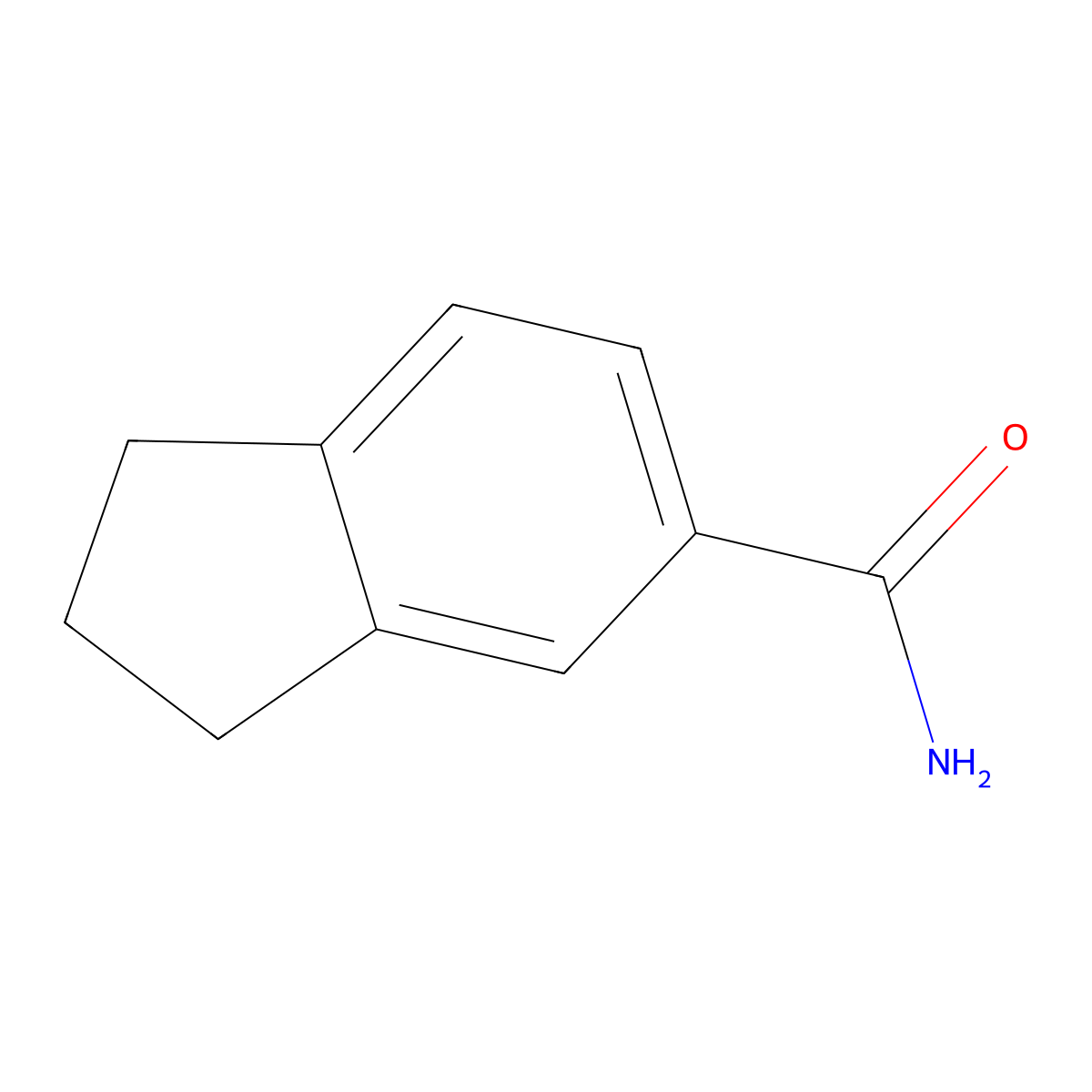 2,3-dihydro-1H-indene-5-carboxamide molecular structure, CAS 103204-17-7