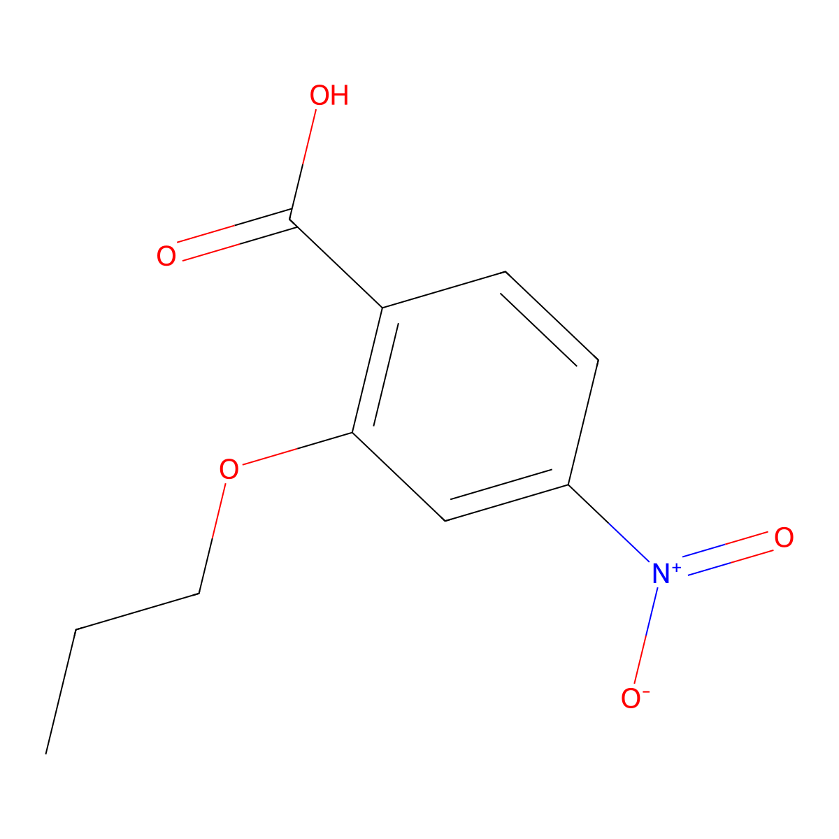 4-Nitro-2-propoxybenzoic acid molecular structure, CAS 103204-41-7
